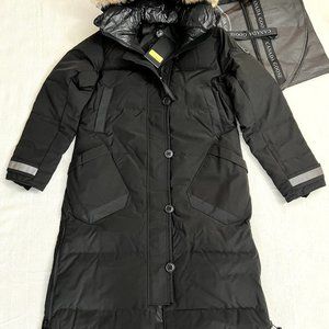 CANADA GOOSE Women Aldridge "Black Label" Down Parka 3032LB Black Size M and L